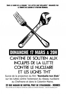 affiche cantine de soutien THT